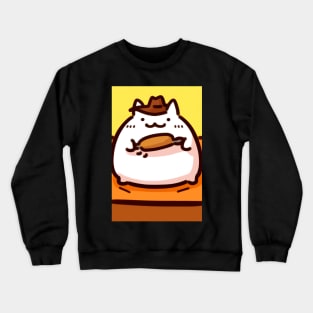 Corncob Connoisseur Cat Crewneck Sweatshirt